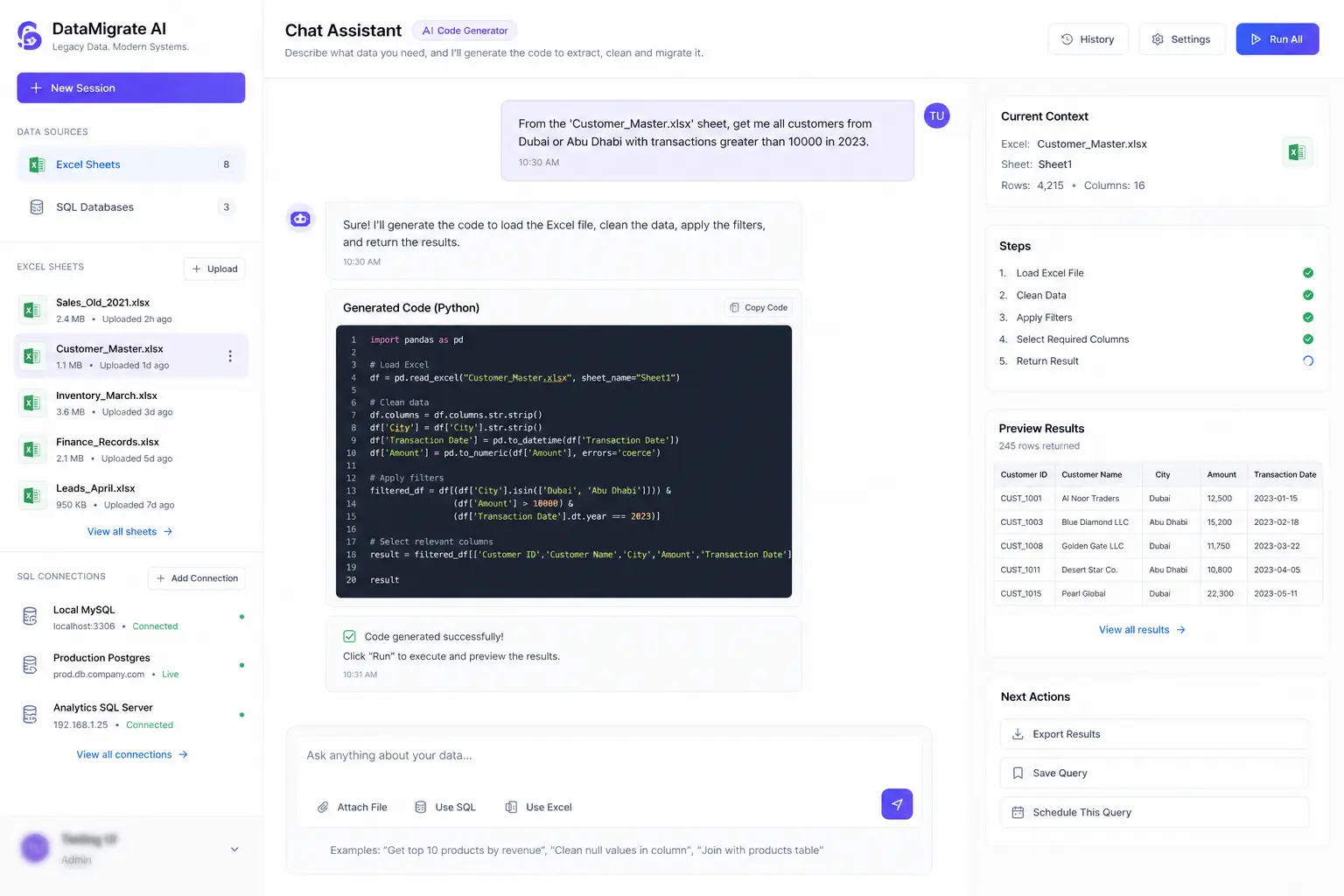 DATA MIGRATION AI